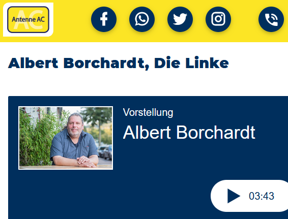 Albert Borchardt bei Antenne AC