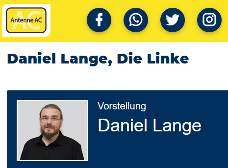 Daniel Lange bei Antenne AC